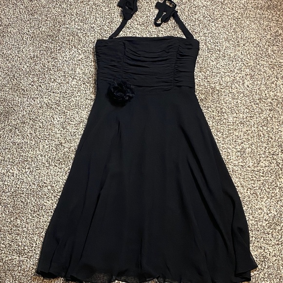 VNTG Maggy London 100% Silk Strapless Black Dress - Picture 7 of 8